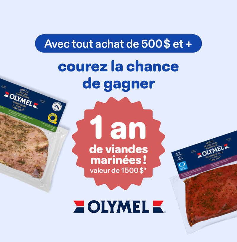 Gagnez 1 an de viandes marinées