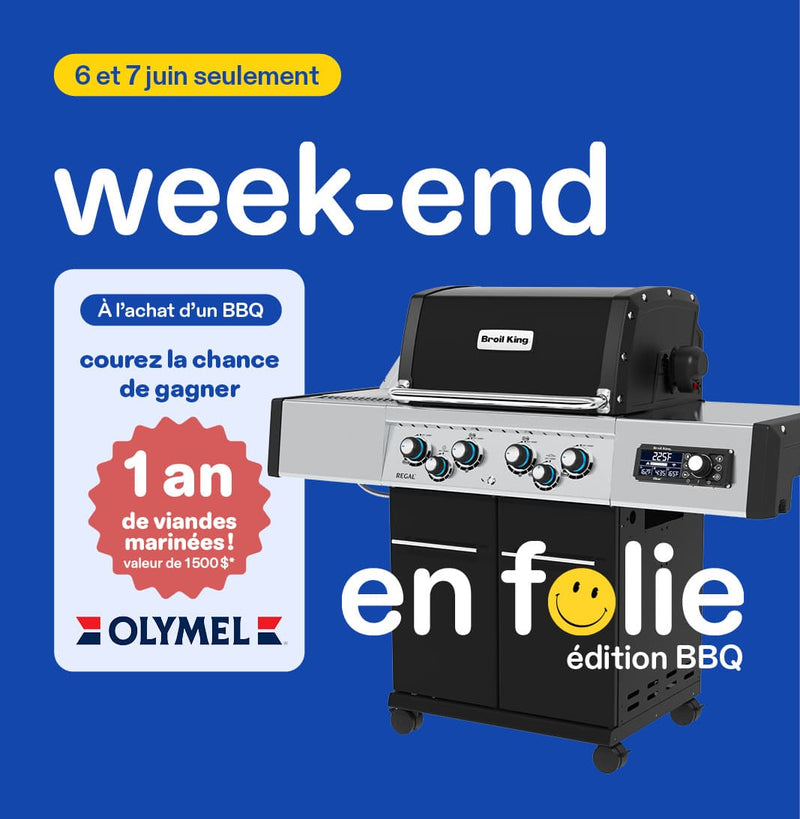 Week-end en folie sur les BBQ et accessoires*