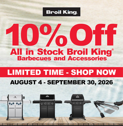10% Off All in Stock Broil King BBQs and Accessories*