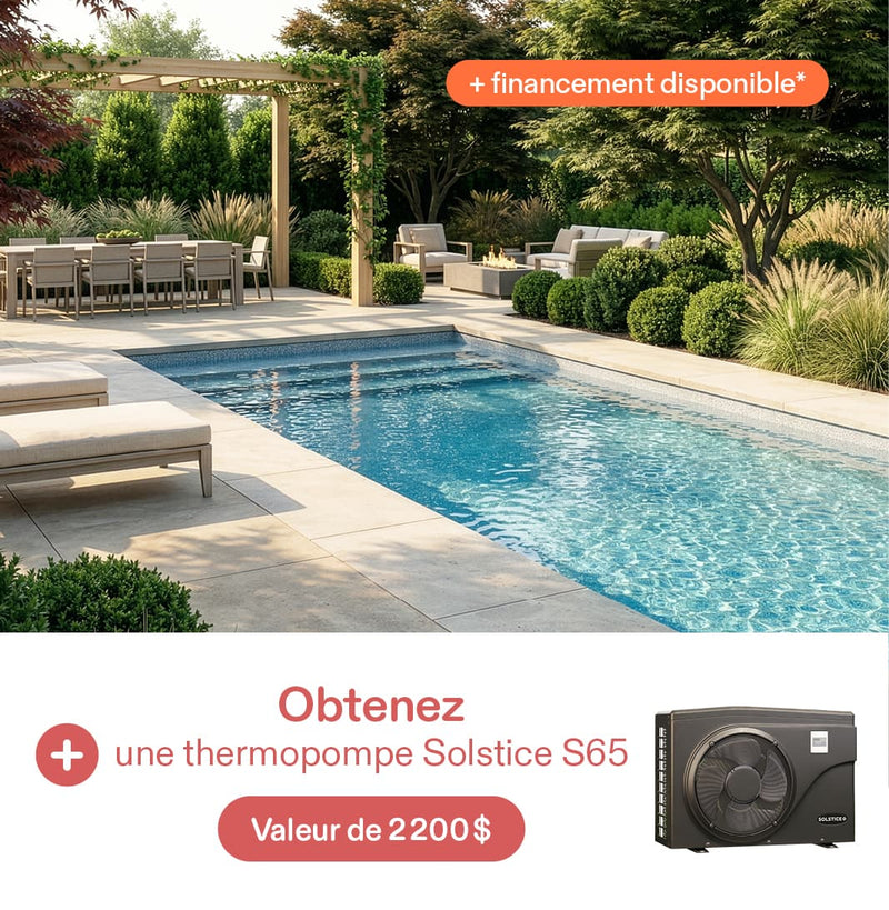 Jusqu'à 5000$ sur les piscines creusées acier*