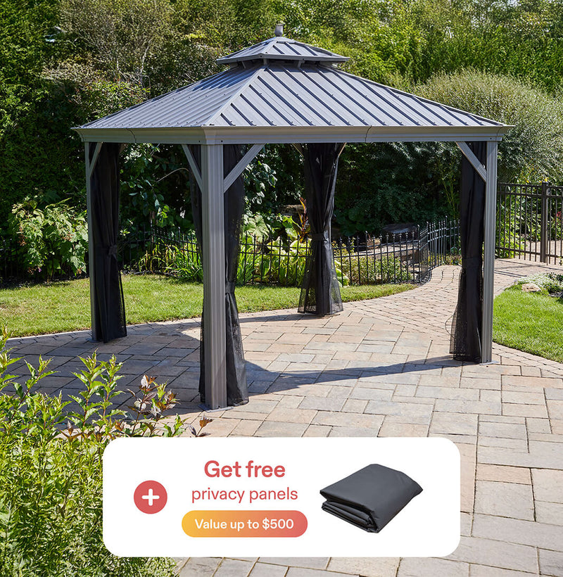 With the purchase of a Porto gazebo*