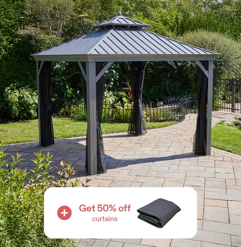 With the purchase of a Porto gazebo*