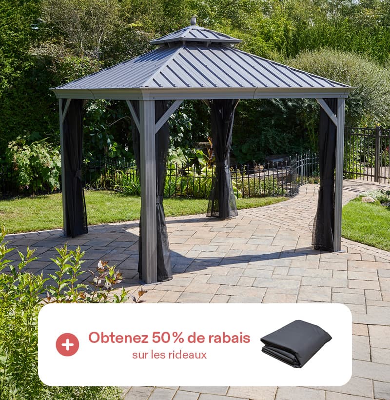 À l'achat d'un gazebo Porto*