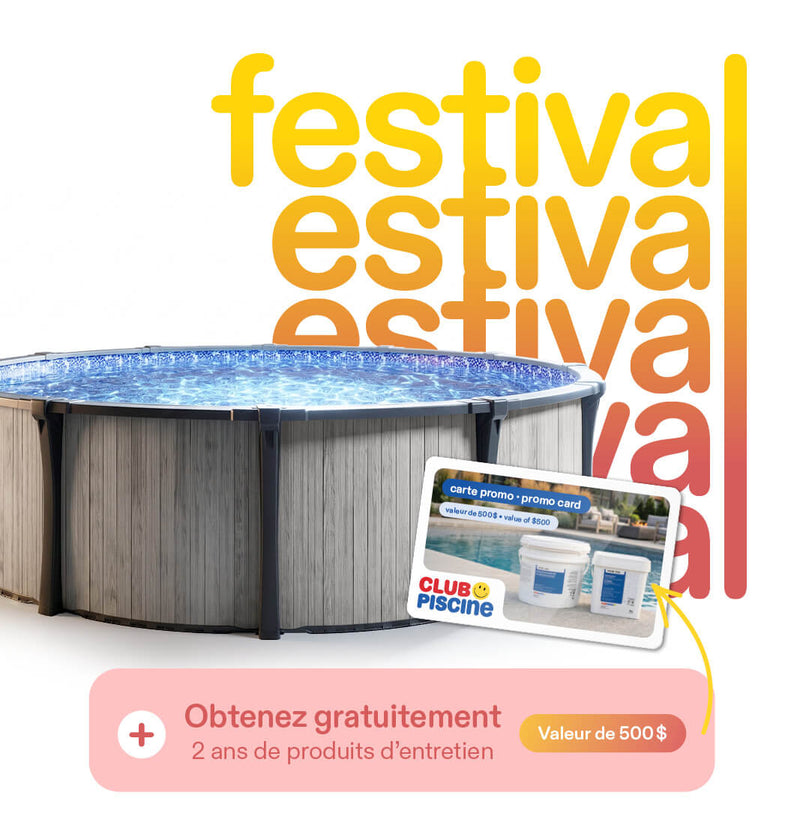 Économisez 1000$ sur les piscines hors terre*