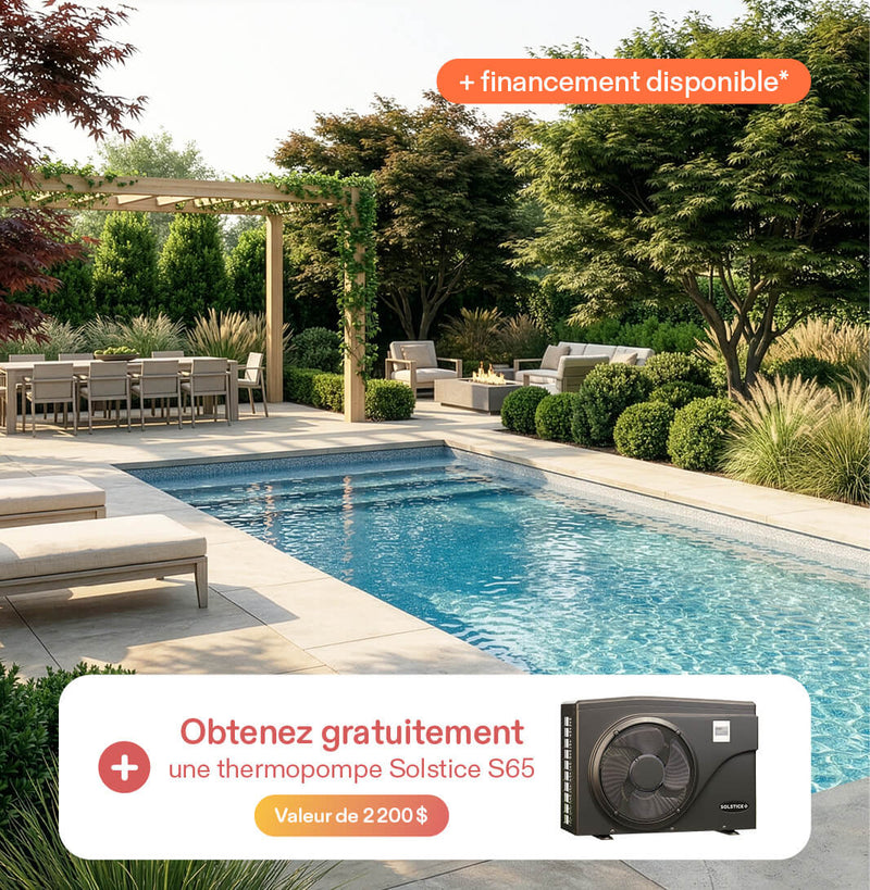 Jusqu'à 5000$ sur les piscines creusées acier*