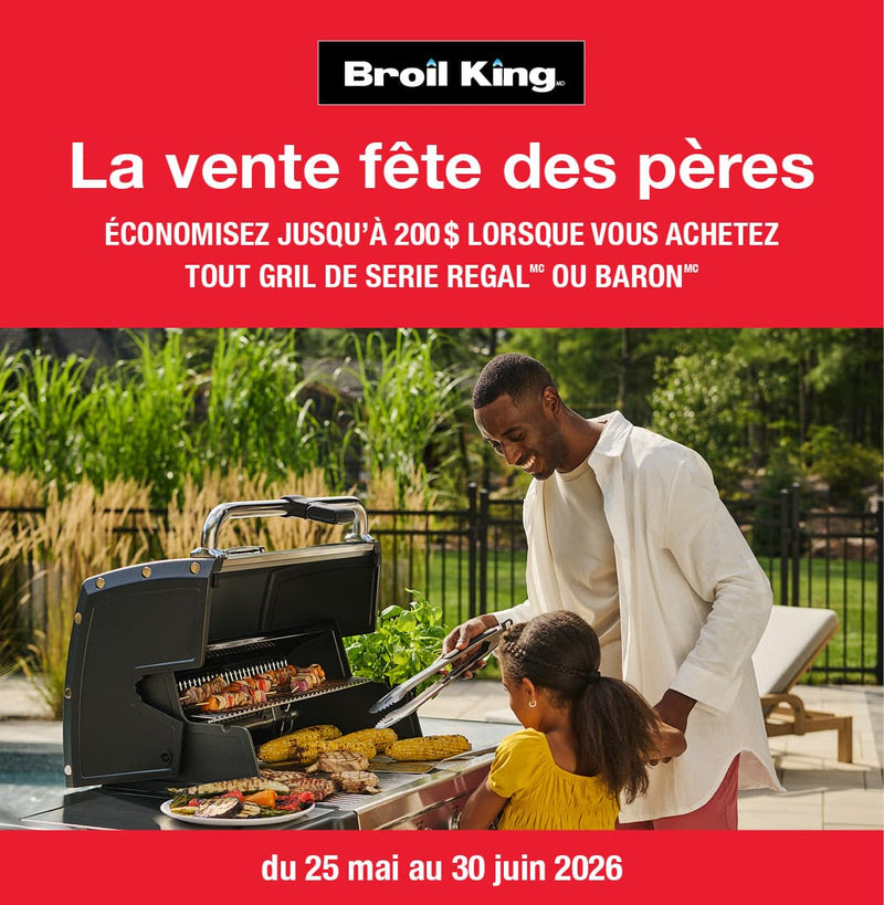 Jusqu'à 200$ sur les BBQ Broil King*