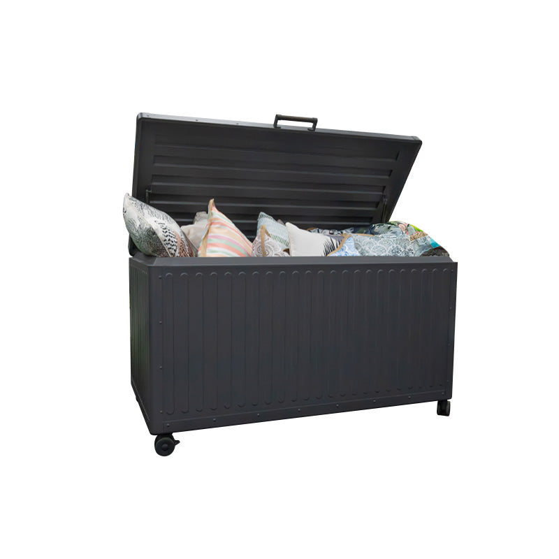 Gecheer Sac De Rangement Coussins Jardin 150x75x75 Cm Noir PE – Protection Impeccable Extérieur