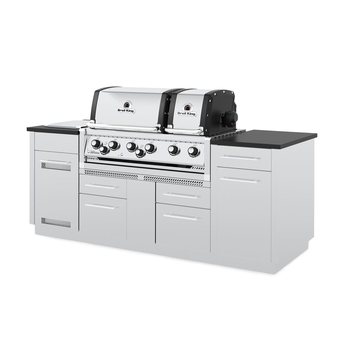 BBQ au gaz et cabinet Broil King Impérial S 690i