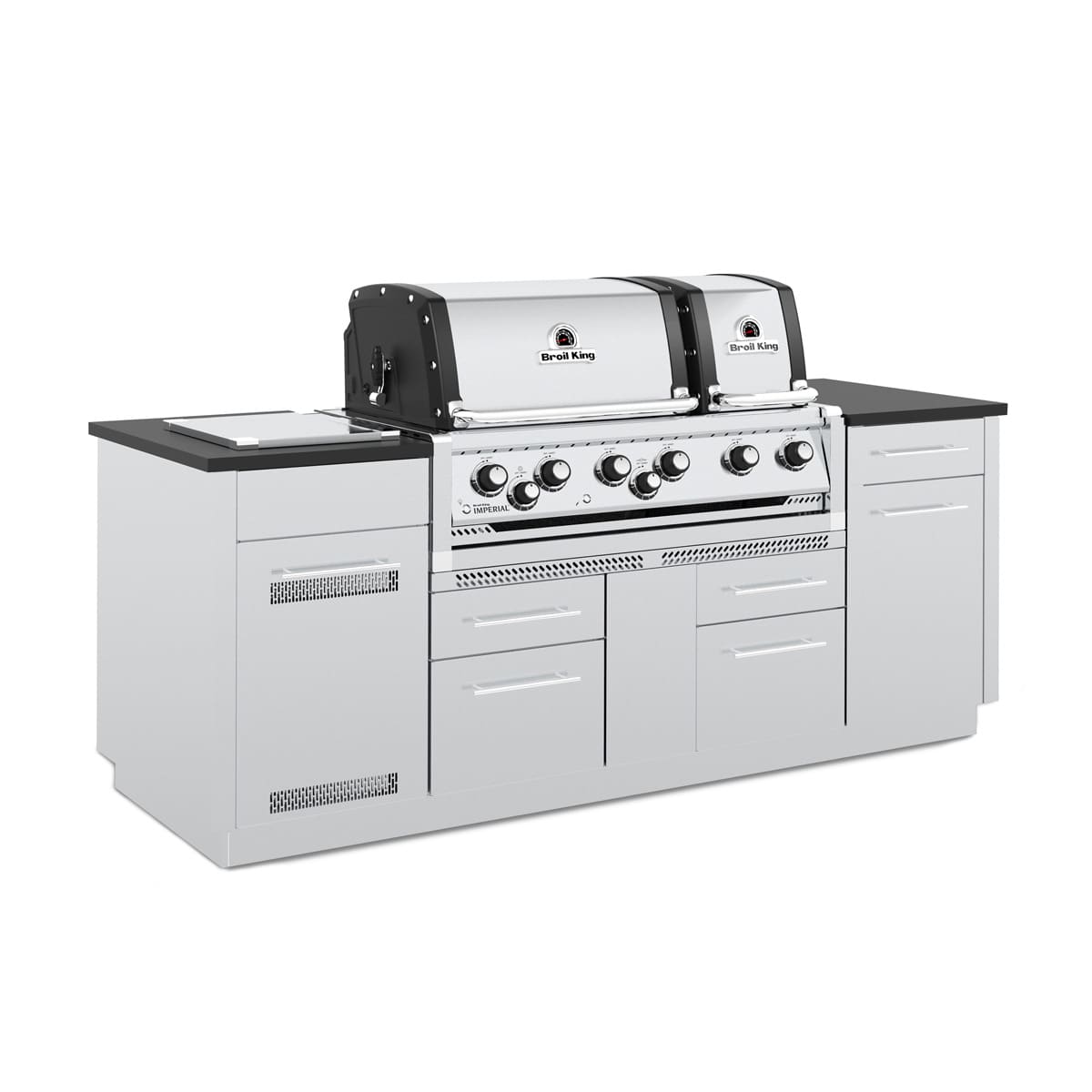 BBQ au gaz et cabinet Broil King Impérial S 690i