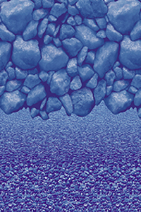 Boulder Bay Stream Stone Overlap Liner for Above Ground Pool - 21 ft.