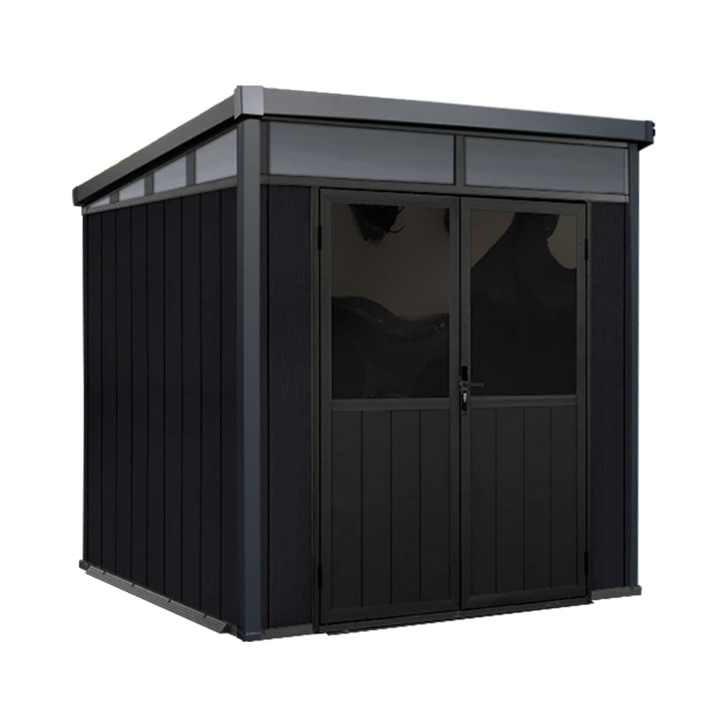 Mirage Garden Shed with Riversible Walls (Nordic Grey & Black)