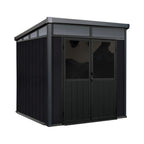 Mirage Garden Shed with Riversible Walls (Nordic Grey & Black)