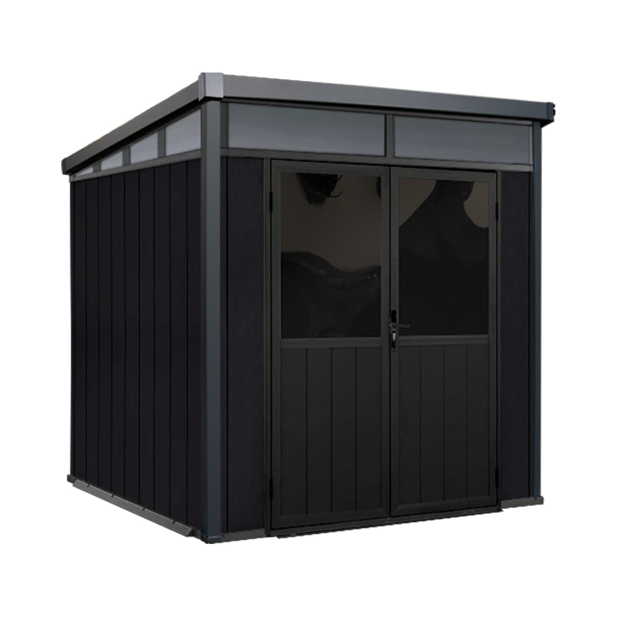 Cabanon Mirage avec murs réversibles (Gris nordique et noir)