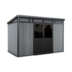 Mirage Garden Shed with Riversible Walls (Nordic Grey & Black)