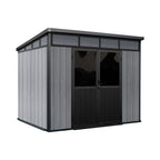 Mirage Garden Shed with Riversible Walls (Nordic Grey & Black)