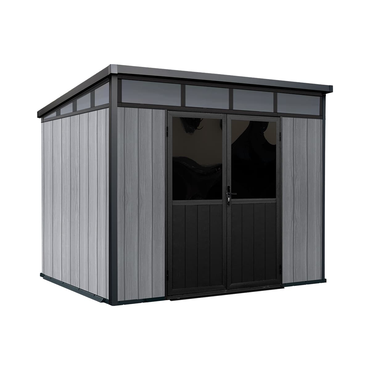 Cabanon Mirage avec murs réversibles (Gris nordique et noir)