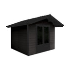Cabanon Scandinave avec murs réversibles (Gris nordique et noir) - Délié