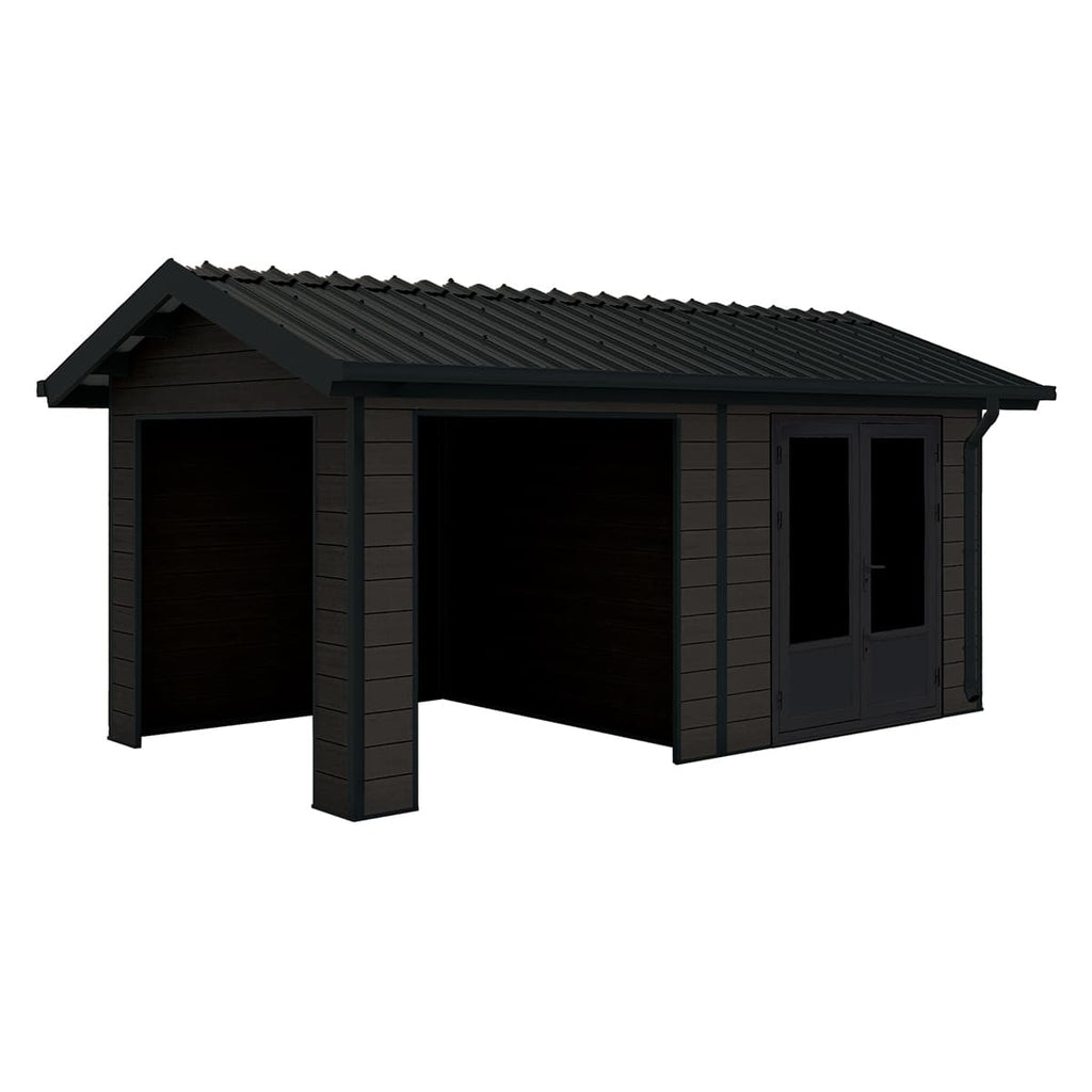 Scandinavian Garden Shed with Reversible Walls - 18 x 10 ft