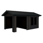 Scandinavian Garden Shed with Reversible Walls - 18 x 10 ft