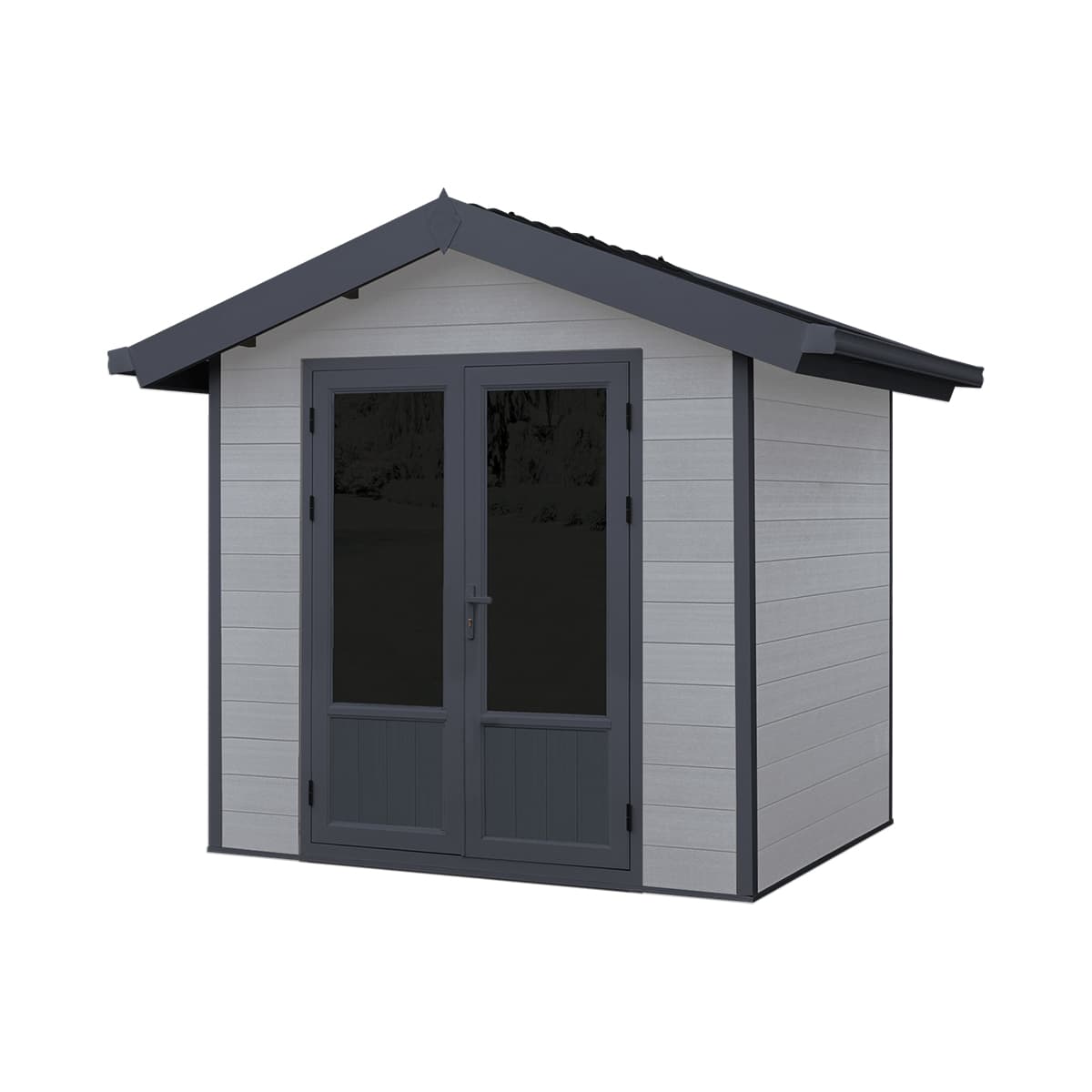 Cabanon Scandinave avec murs réversibles (Gris nordique et noir)