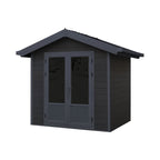 Cabanon Scandinave avec murs réversibles (Gris nordique et noir)