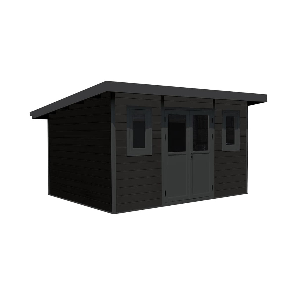Cabanon Mistral avec murs réversibles (Gris nordique et noir)