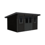Cabanon Mistral avec murs réversibles (Gris nordique et noir)