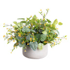 Centre de table extérieure -  Petites fleurs jaunes
