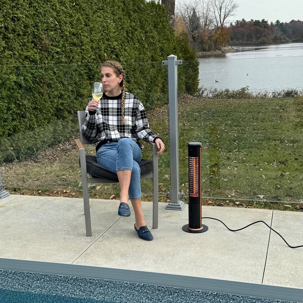 Chauffe-terrasse électrique portable - 1200W