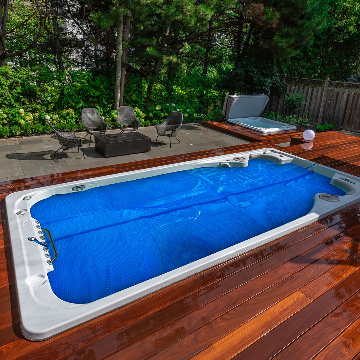 Summer Cover with Straps for Jacuzzi Swim Spa