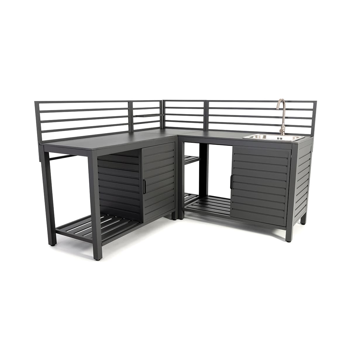 Module de coin pour cuisine extérieure