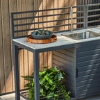 Outdoor Kitchen Module in Aluminum with Sink