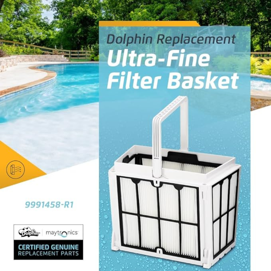 Panier filtrant ultrafin de remplacement pour robots nettoyeurs Dolphin