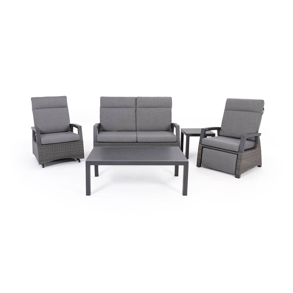 Prato Outdoor Recliner Club Armchair (with Footrest)