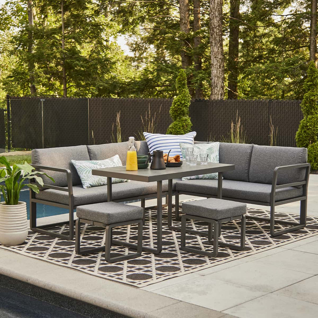 Sectionnel à dîner extérieur Dylan