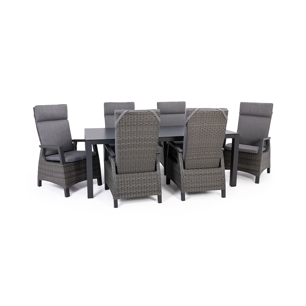 Prato Outdoor Dining Set  (Grey)