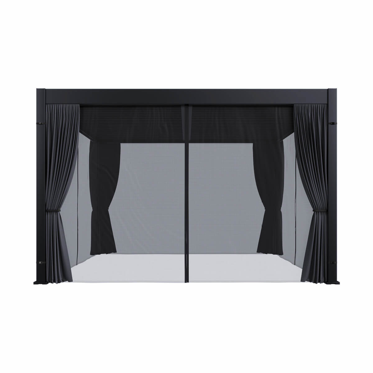 Rideaux et moustiquaires pour pergola - 13 x 13 pi