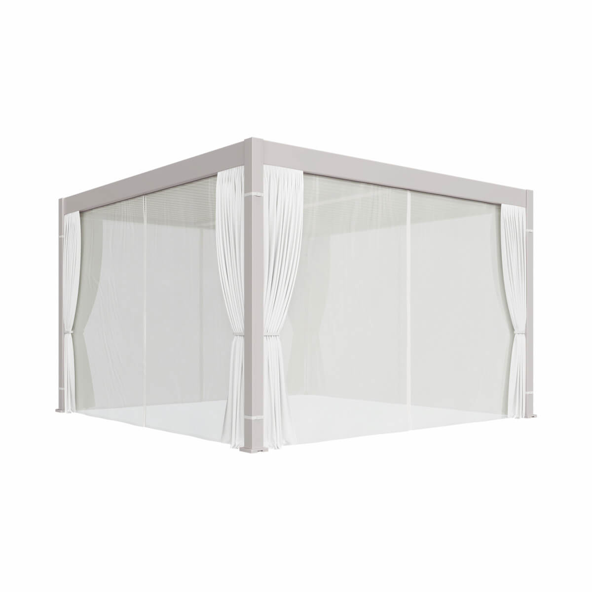 Rideaux et moustiquaires pour pergola - 13 x 13 pi