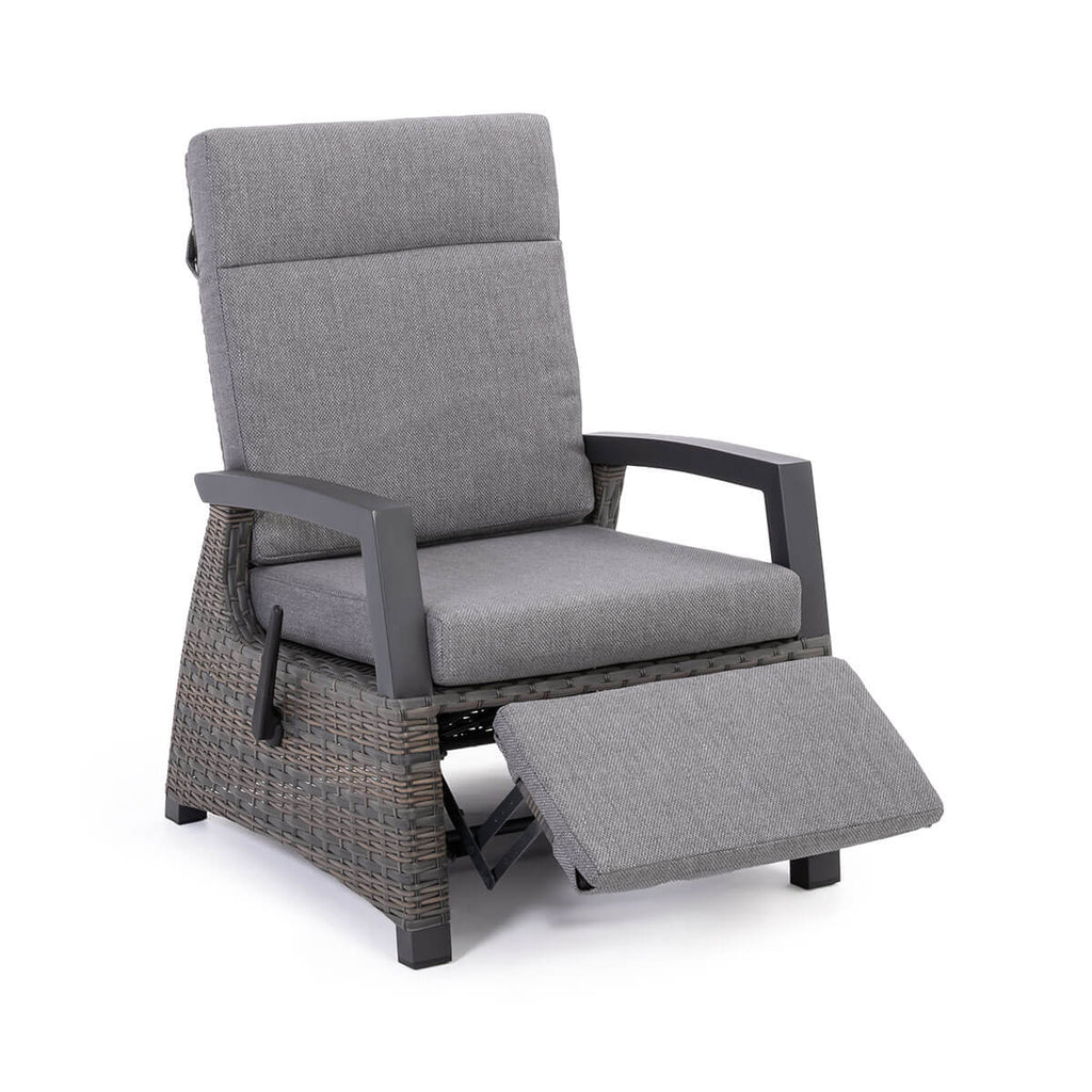 Prato Outdoor Recliner Club Armchair (with Footrest)