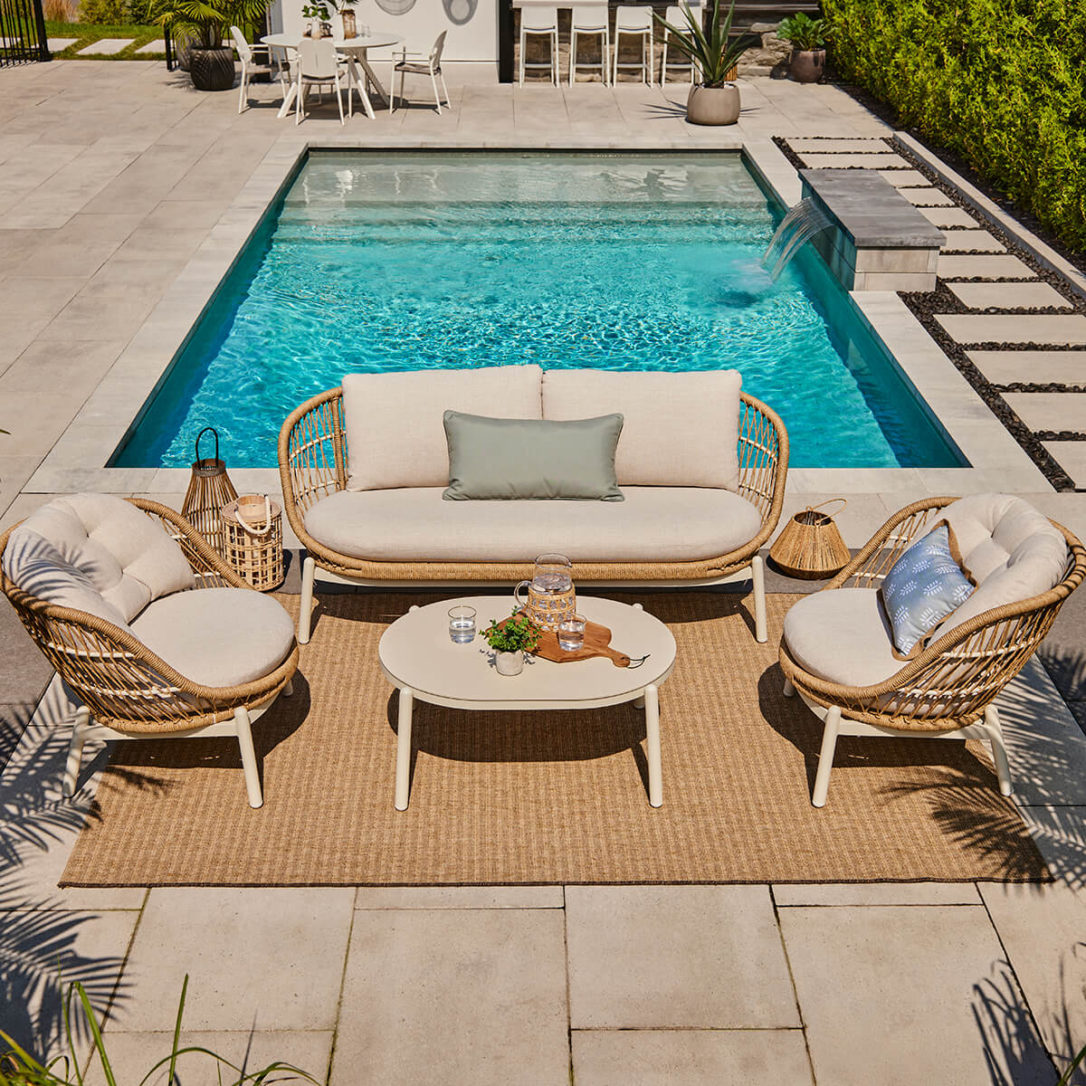 Kaya Outdoor Swivel Armchair