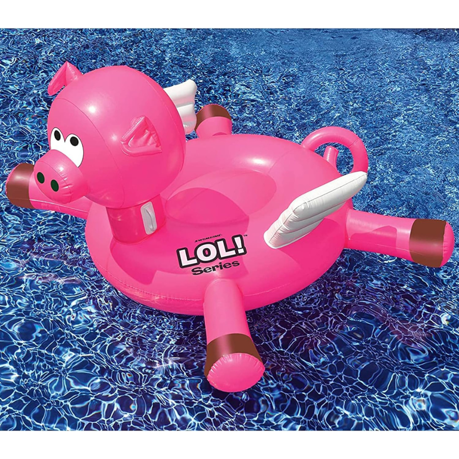 Gonflable cochon volant