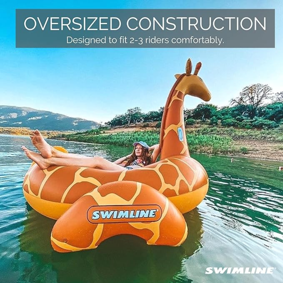 Giant Giraffe Inflatable Ride-On