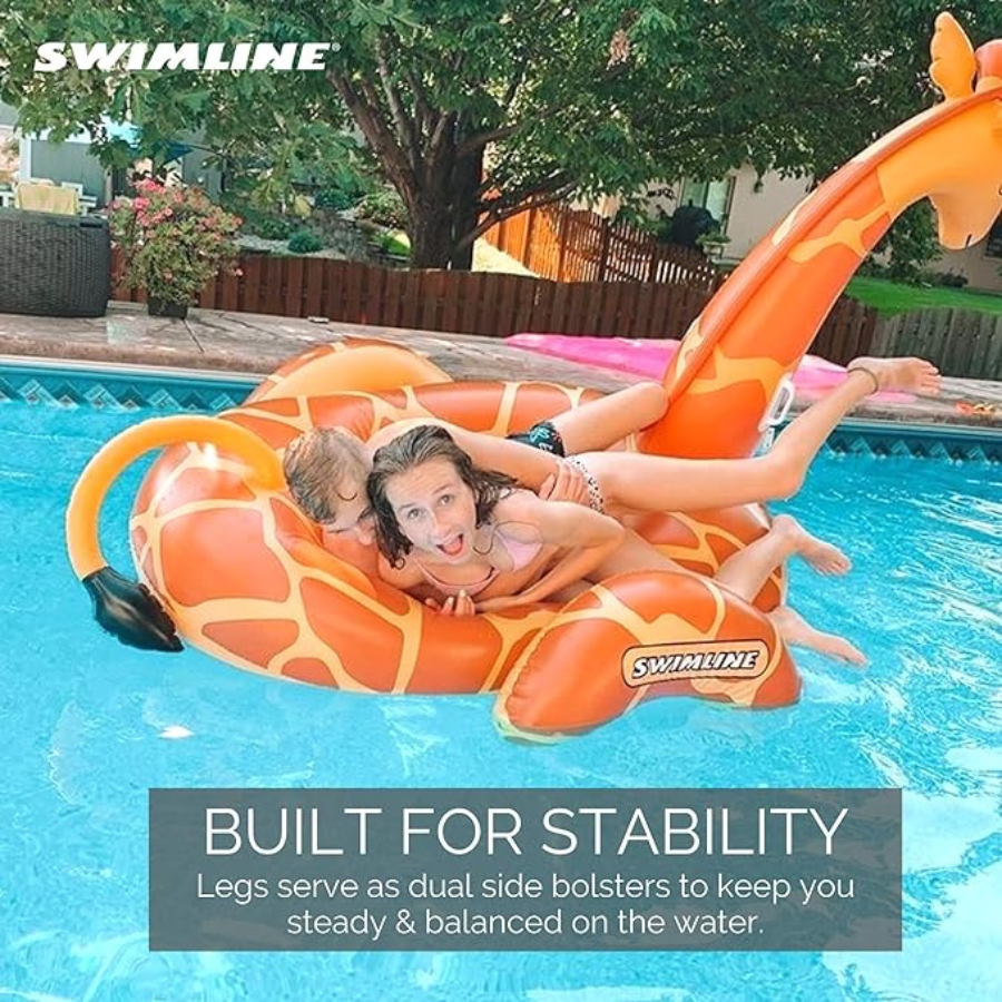 Giant Giraffe Inflatable Ride-On