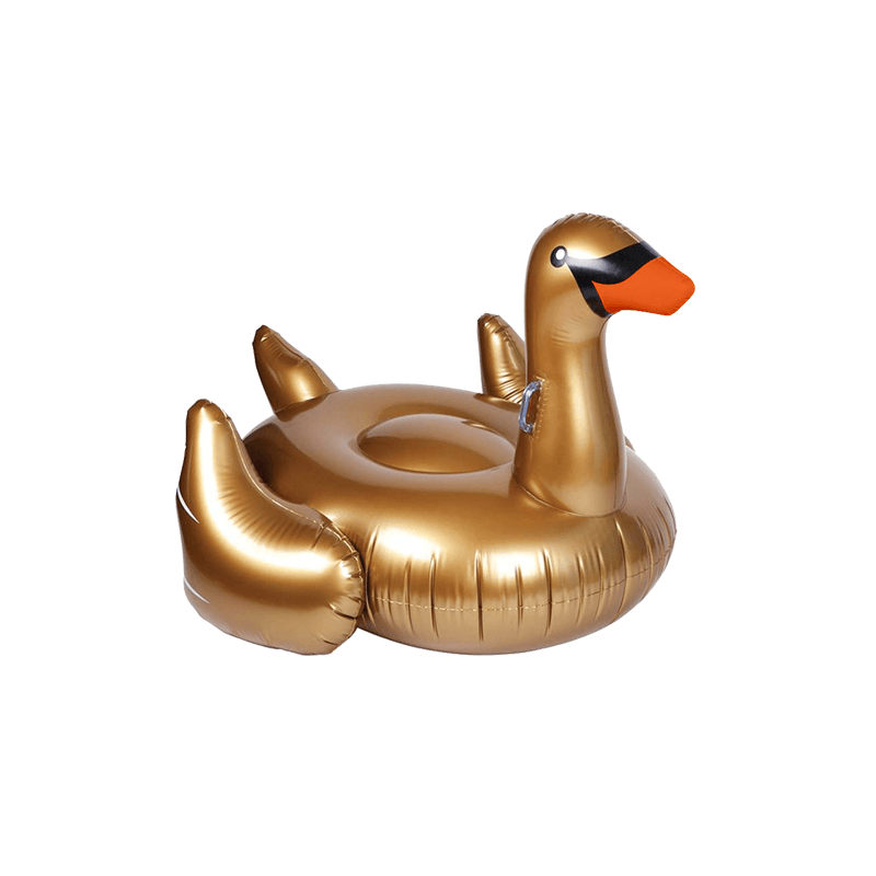 Giant Golden Goose Inflatable Ride-On