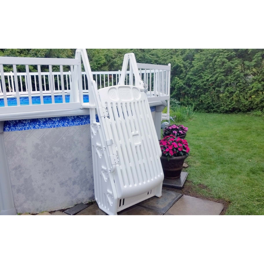 Ladder with Entry Barrier for Above Ground Pool
