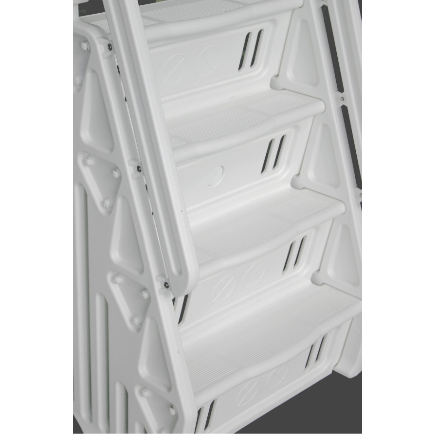 Ladder with Entry Barrier for Above Ground Pool