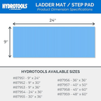 Tapis de protection pour échelle de piscine