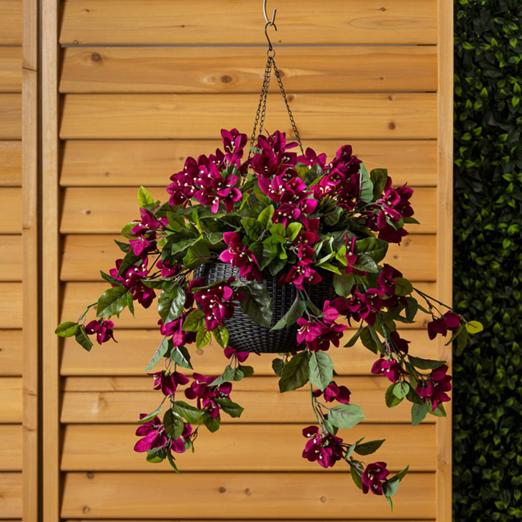 Jardinière suspendue - Bougainvilliers artificiels