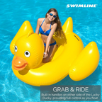 Giant Lucky Ducky Inflatable Ride-On