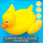Giant Lucky Ducky Inflatable Ride-On